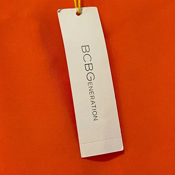 BCBGeneration Short Summer Dress Coral & Orange NWT Medium - Picture 5 of 11